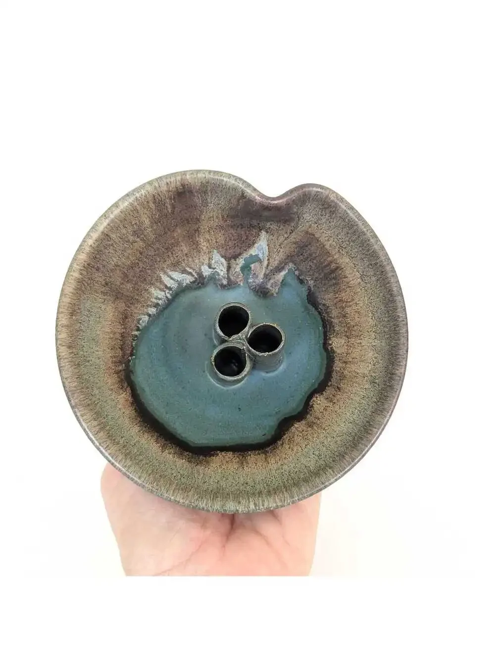Vintage Studio Pottery Ikebana Flower Vase